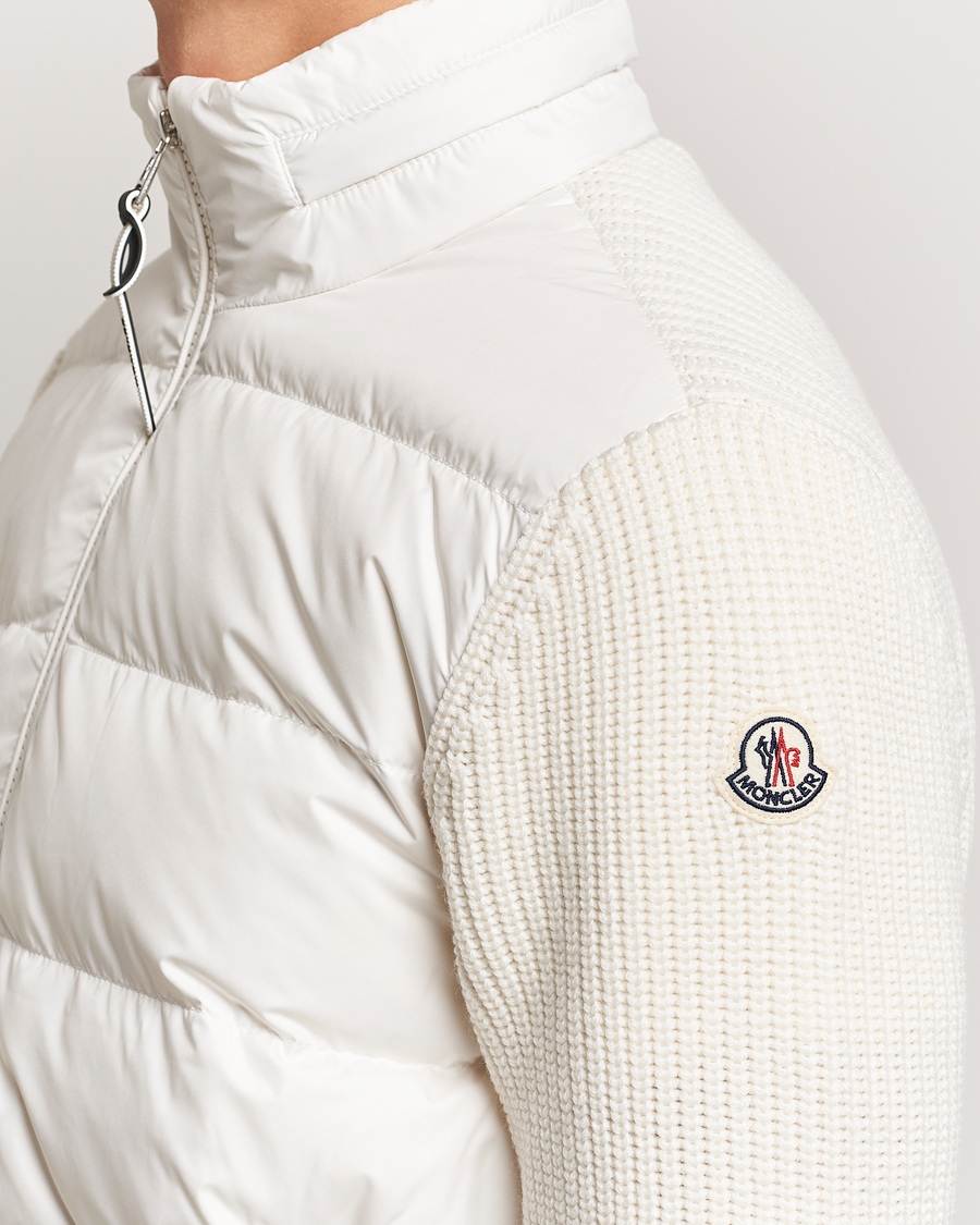 Herr | Jackor | Moncler | Padded Zip Cardigan Off White