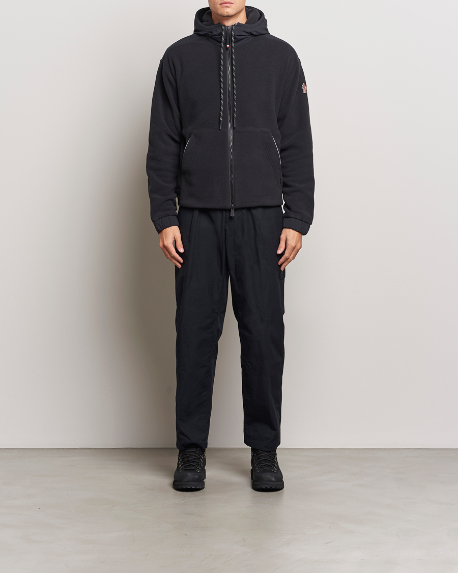 Herr | Tröjor | Moncler Grenoble | Fleece Full Zip Cardigan Black