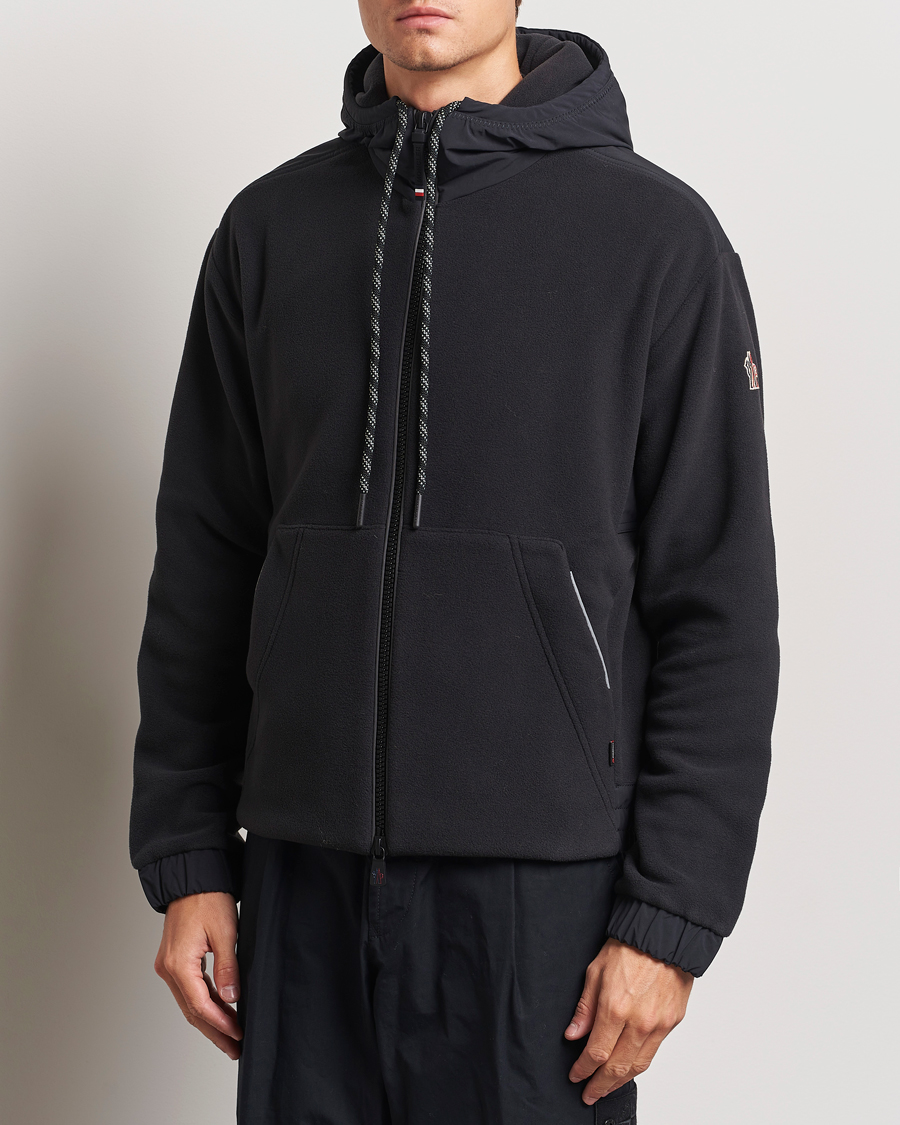 Herr | Tröjor | Moncler Grenoble | Fleece Full Zip Cardigan Black