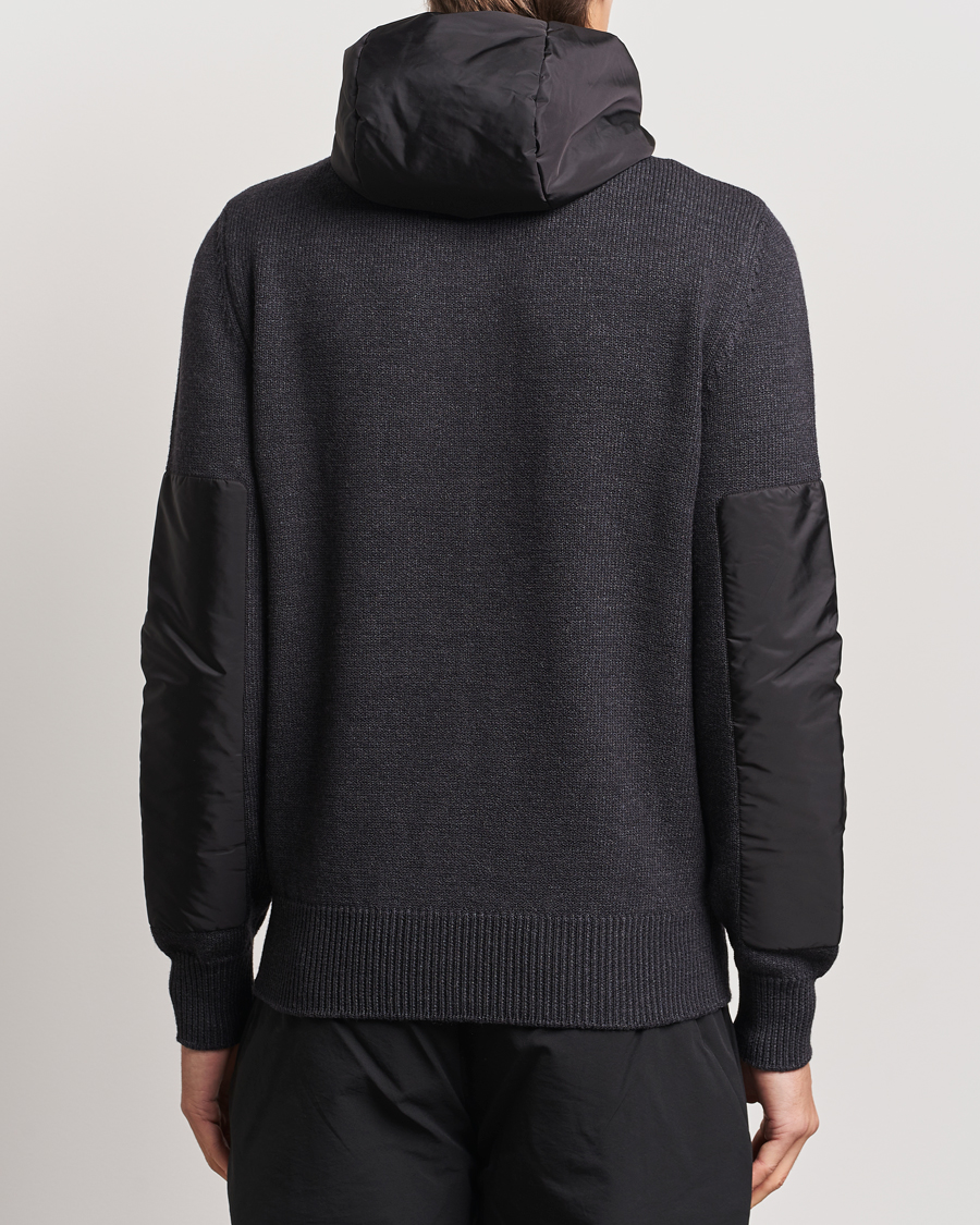 Herr | Tröjor | Moncler Grenoble | Knitted Full Zip Cardigan Charcoal