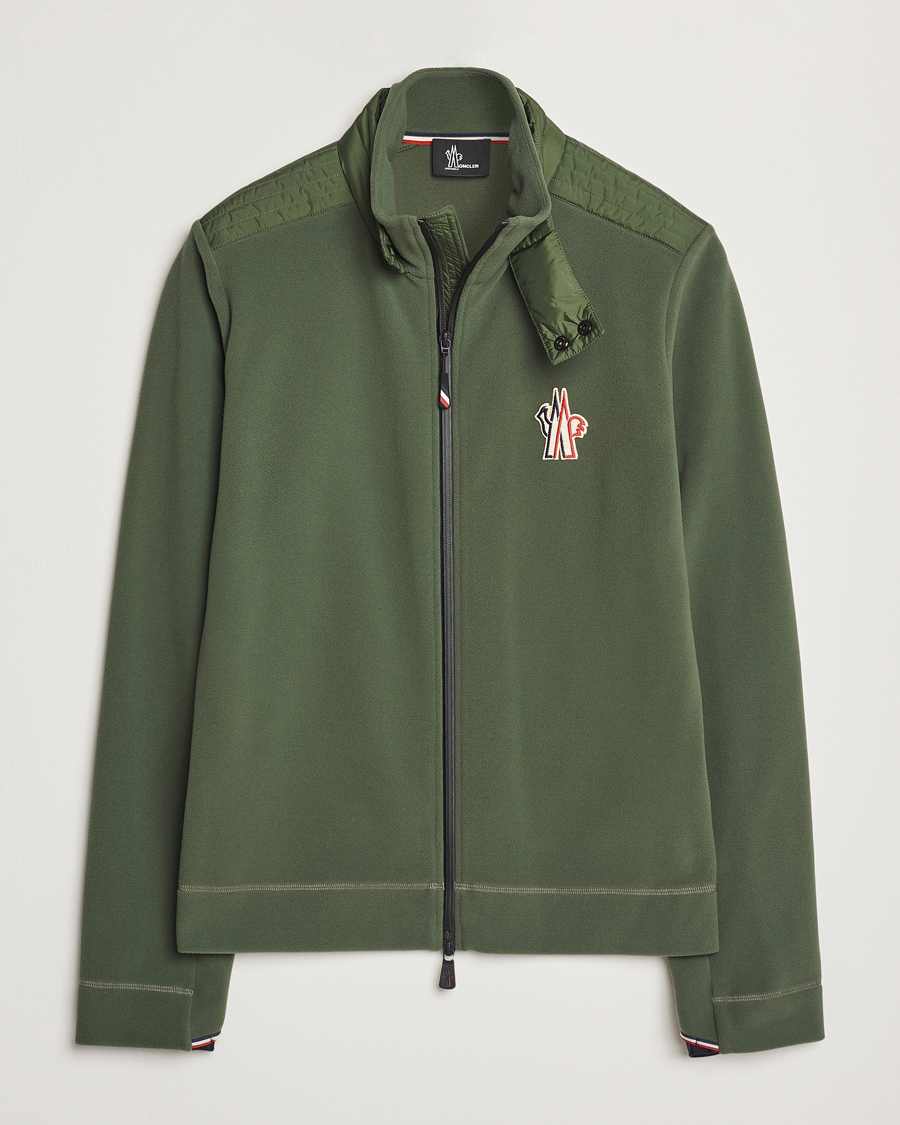 Herr | Tröjor | Moncler Grenoble | Fleece Full Zip Dark Olive
