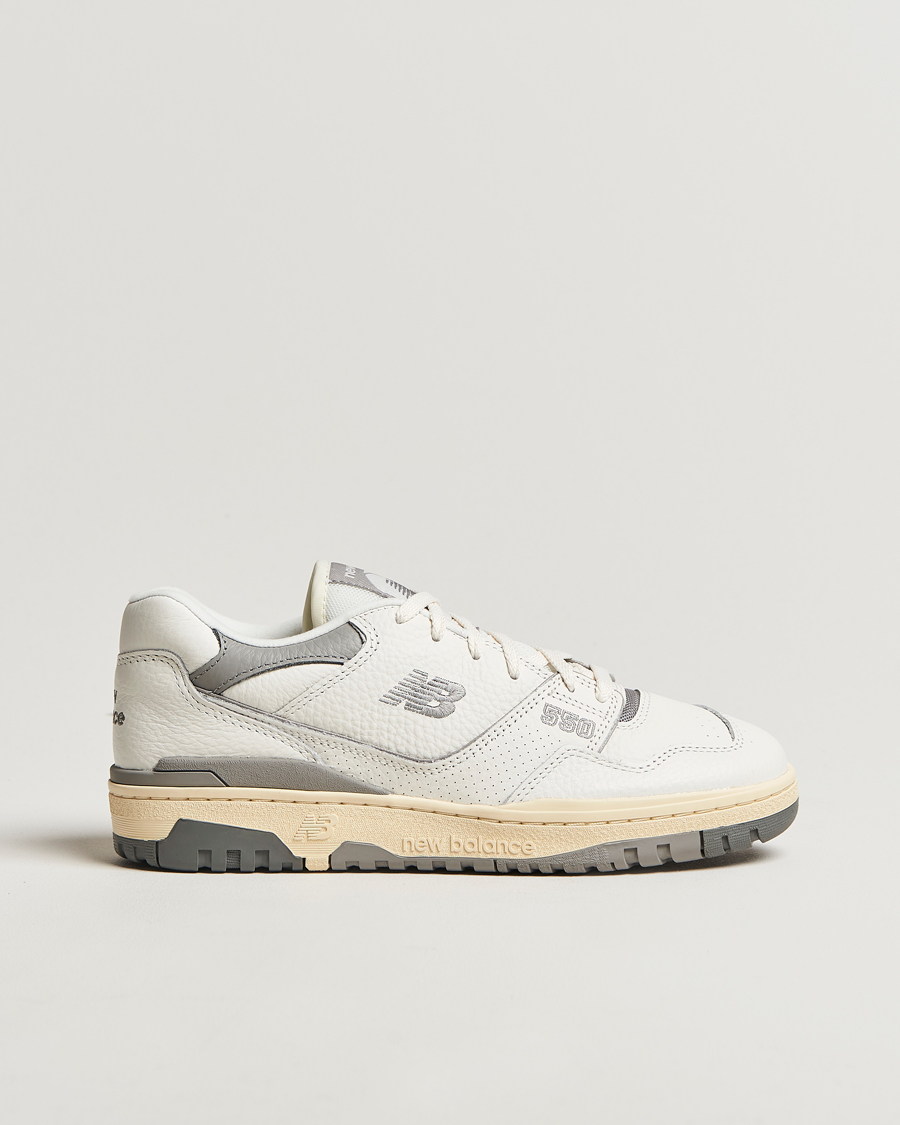 Herr | New Balance 550 Retro Tennis Sneakers White/Grey | New Balance | 550 Retro Tennis Sneakers White/Grey