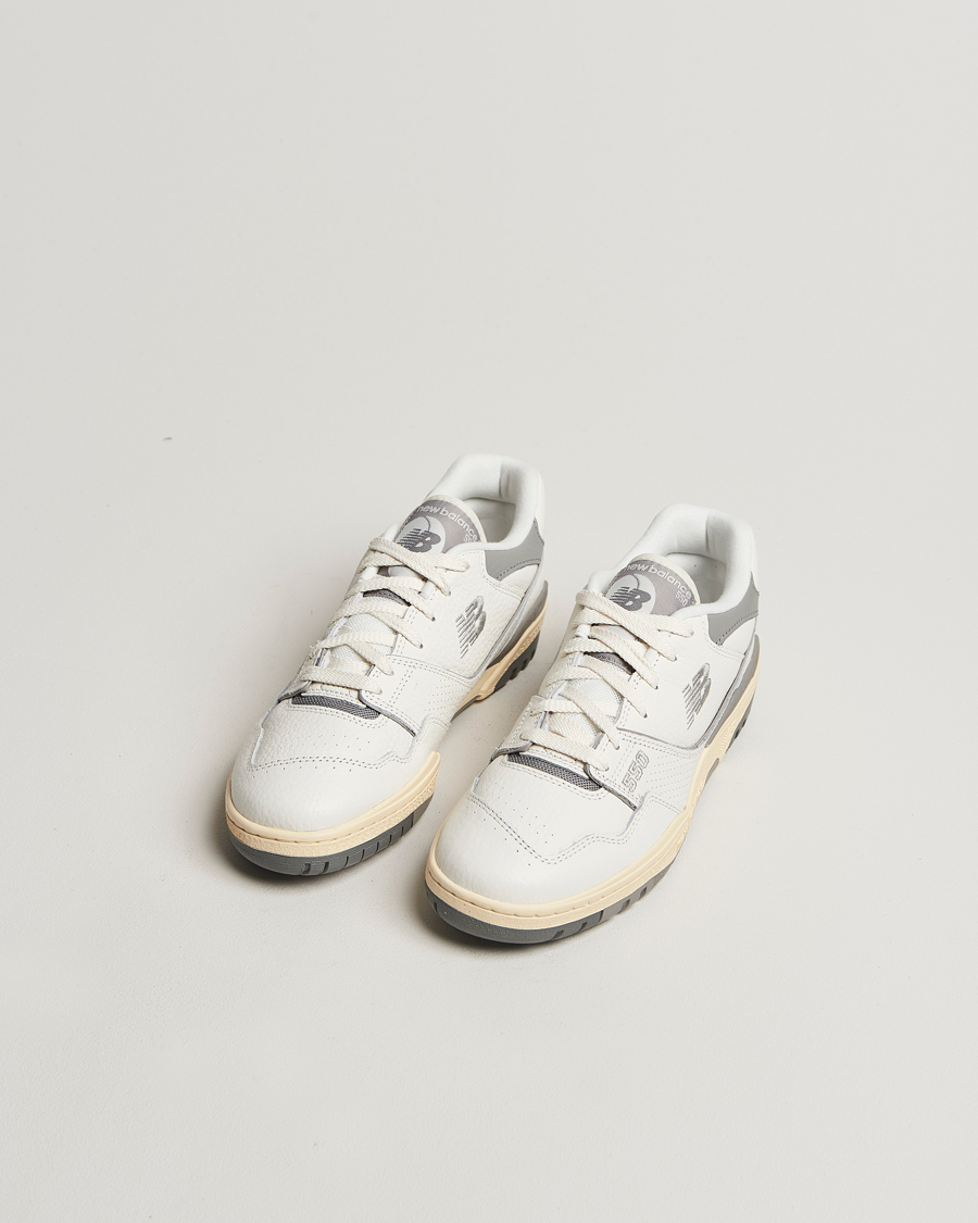 Herr | New Balance 550 Retro Tennis Sneakers White/Grey | New Balance | 550 Retro Tennis Sneakers White/Grey