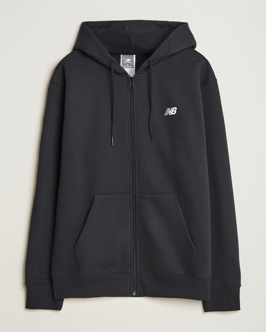 Herr | Tröjor | New Balance | Essentials Full Zip Fleece Hoodie Black