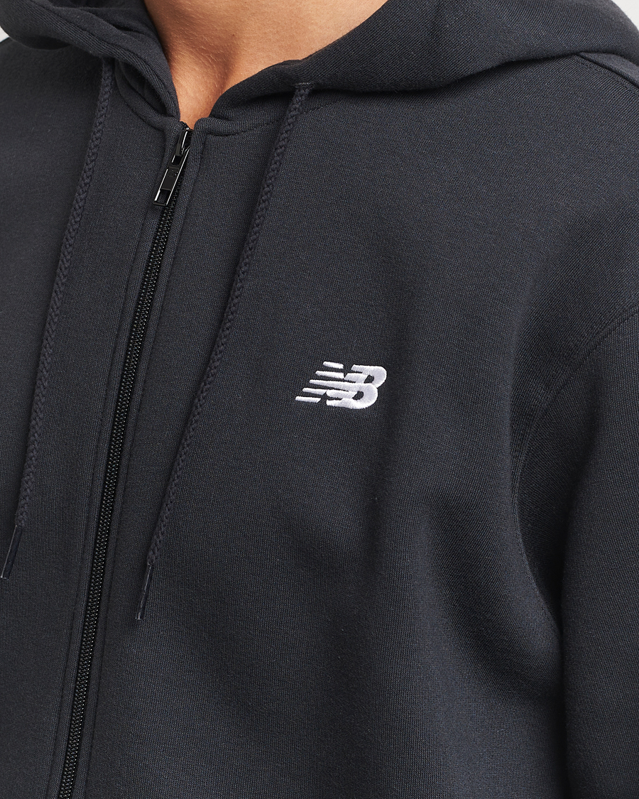 Herr | Tröjor | New Balance | Essentials Full Zip Fleece Hoodie Black