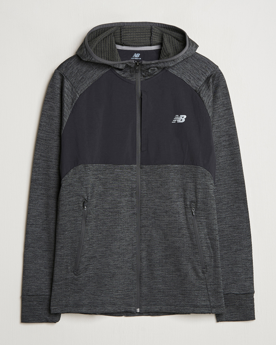Herr | Tröjor | New Balance Running | Heat Grid Hooded Full Zip Black