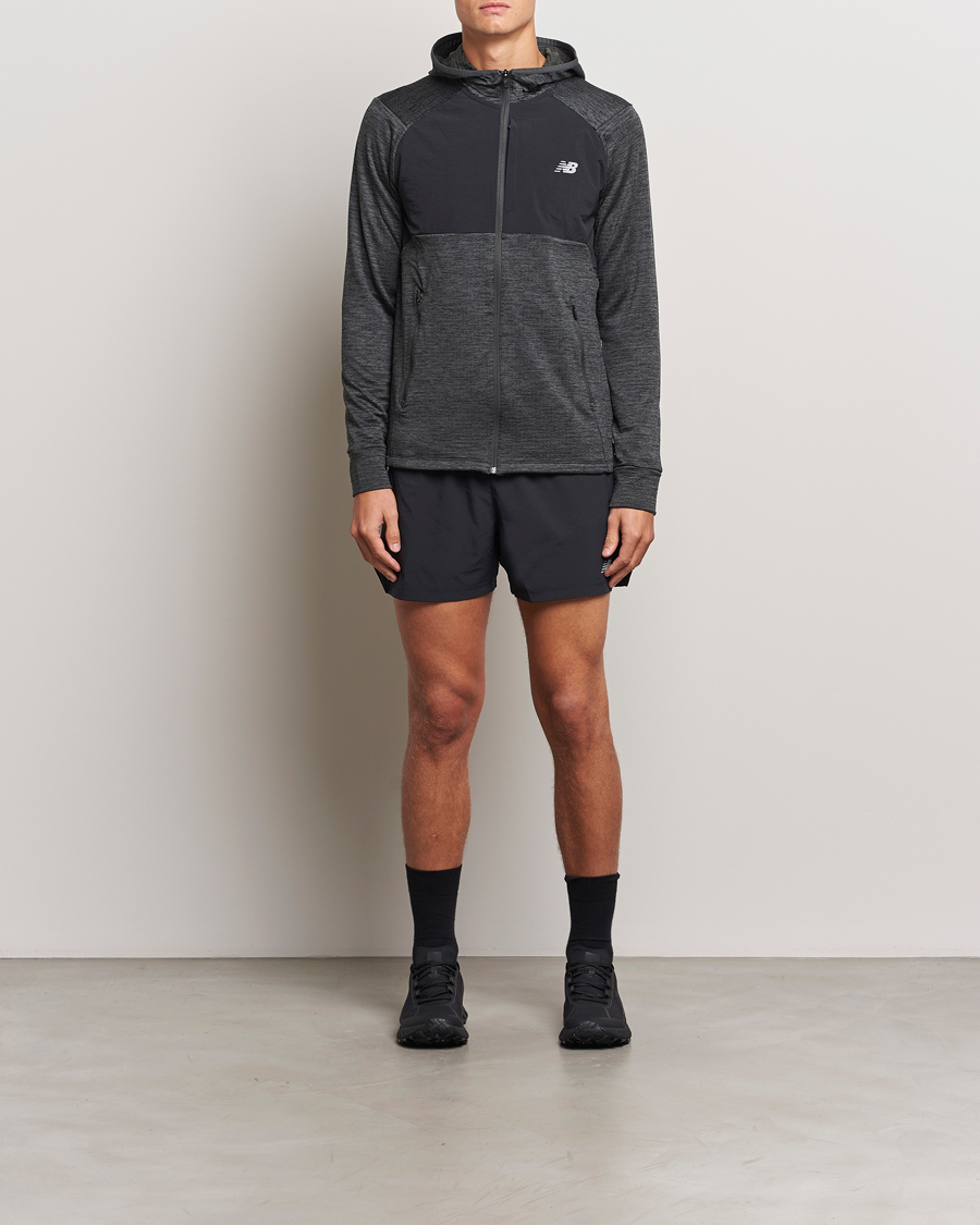 Herr | Tröjor | New Balance Running | Heat Grid Hooded Full Zip Black