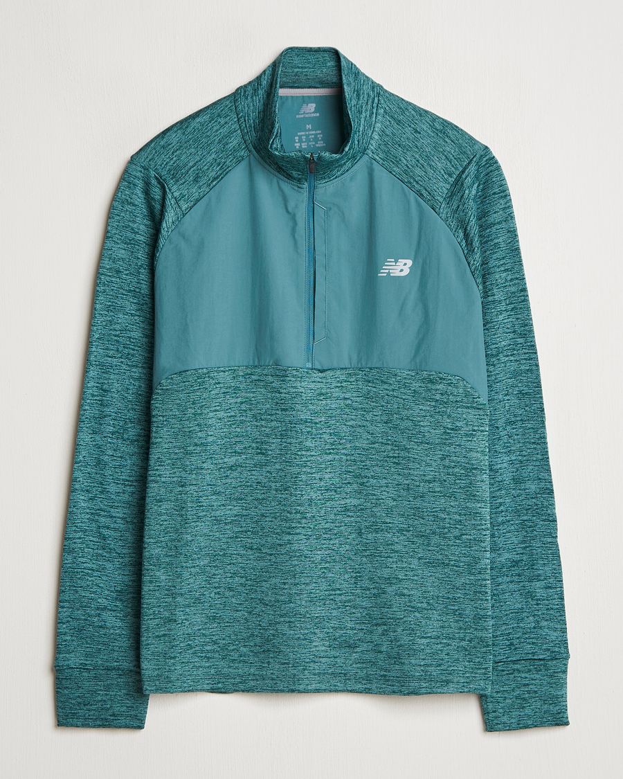 Herr | Tröjor | New Balance Running | Heat Grid Half Zip New Spruce