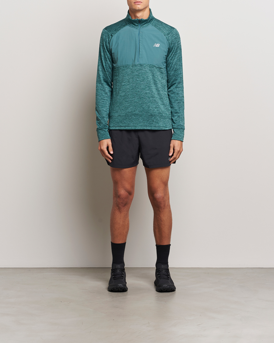 Herr | Tröjor | New Balance Running | Heat Grid Half Zip New Spruce