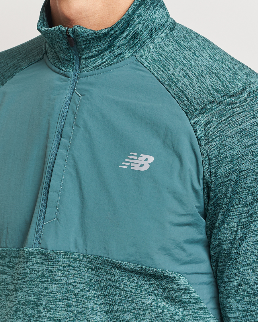 Herr | Tröjor | New Balance Running | Heat Grid Half Zip New Spruce