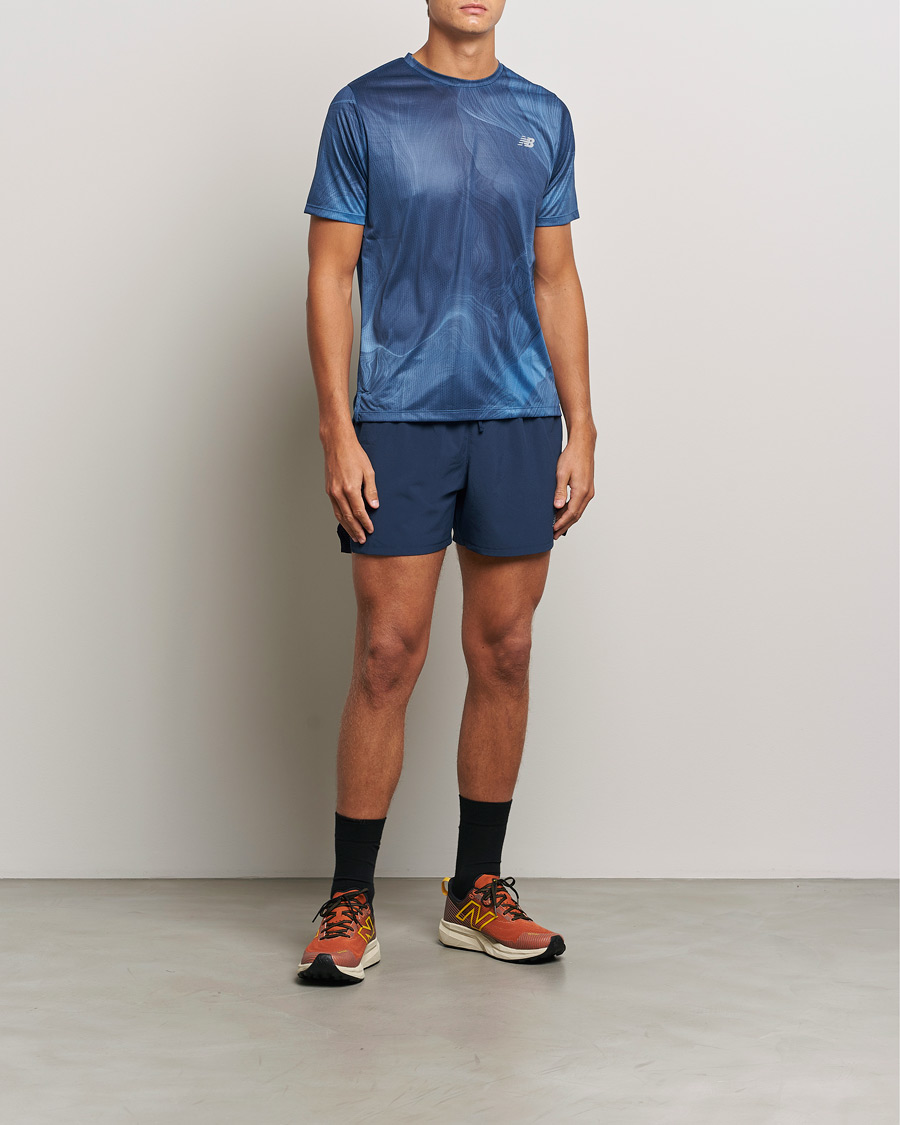 Herr | Shorts | New Balance Running | Athletics 5 Run Shorts Navy