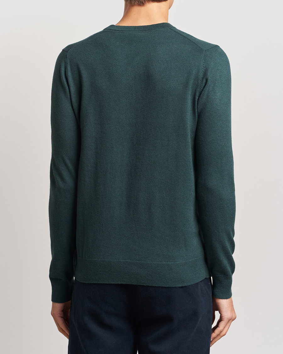 Herr | Tröjor | Lyle & Scott | Cotton/Merino Crew Neck Jumper Argyle Teal