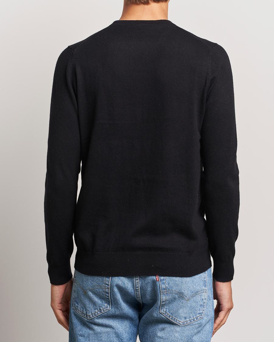Herr | Tröjor | Lyle & Scott | Cotton/Merino Crew Neck Jumper Jet Black