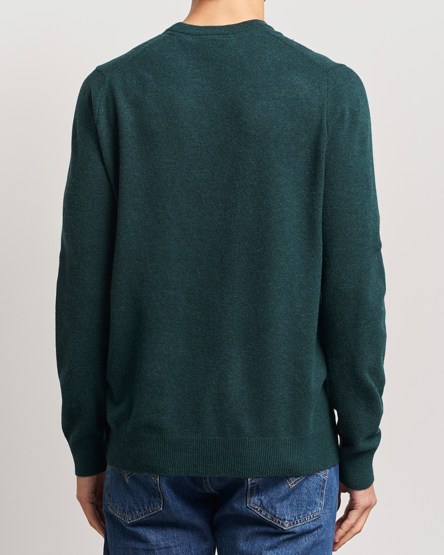 Herr | Tröjor | Lyle & Scott | Lambswool Crew Neck Pullover Argyle Teal Marl