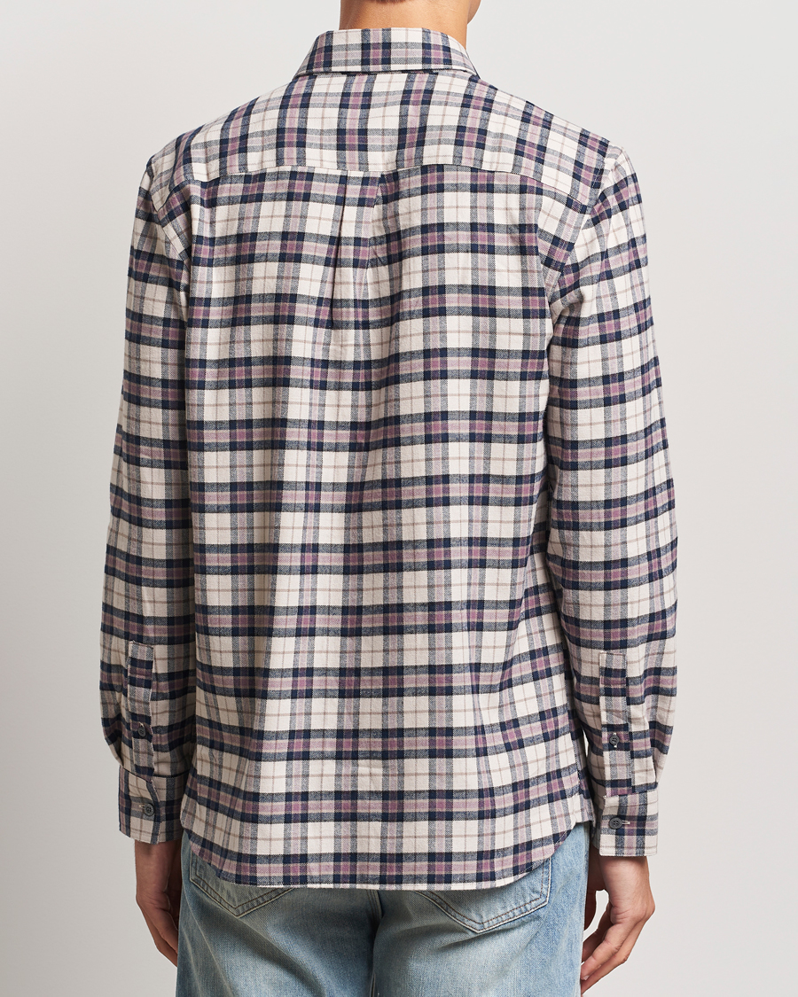 Herr | Skjortor | Lyle & Scott | Checked Flannel Shirt Dark Navy