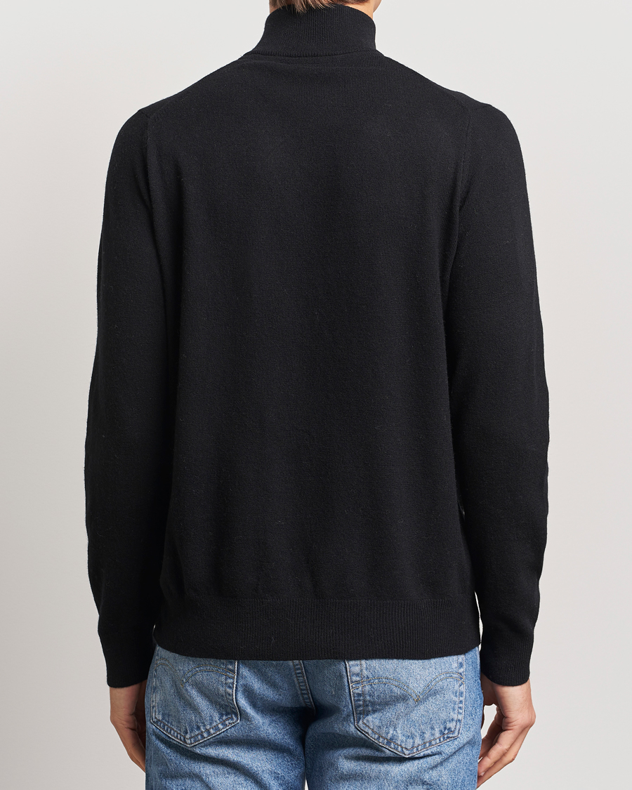 Herr | Tröjor | Lyle & Scott | Lambswool Full Zip Jet Black Marl