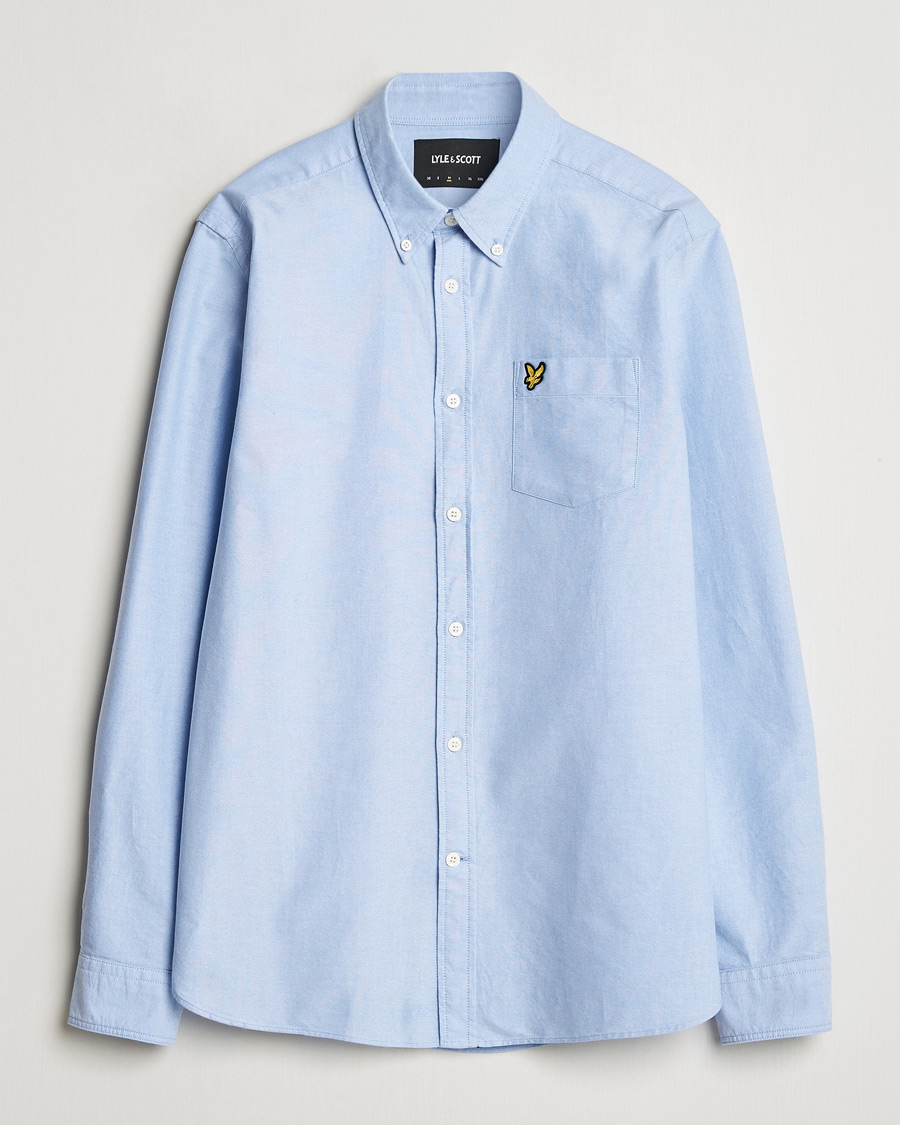 Herr | Skjortor | Lyle & Scott | Lightweight Oxford Shirt Riviera Blue