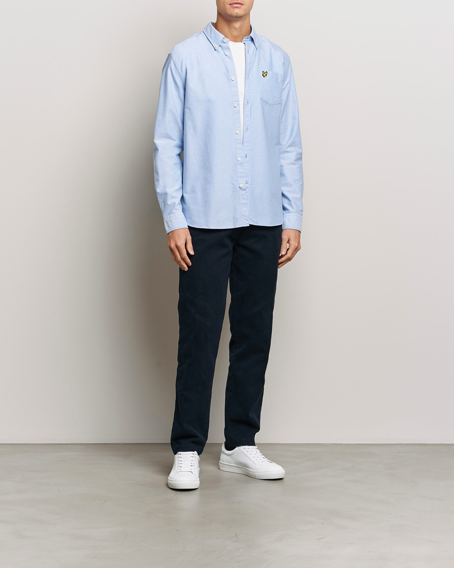 Herr | Skjortor | Lyle & Scott | Lightweight Oxford Shirt Riviera Blue