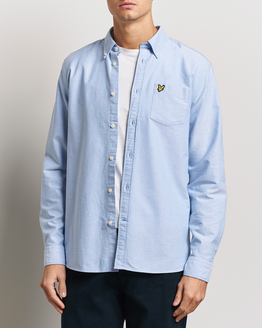 Herr | Skjortor | Lyle & Scott | Lightweight Oxford Shirt Riviera Blue