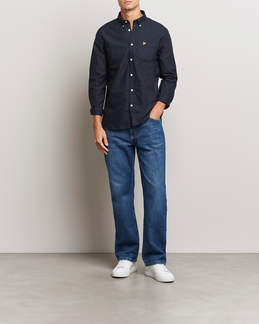Herr | Skjortor | Lyle & Scott | Lightweight Oxford Shirt Dark Navy