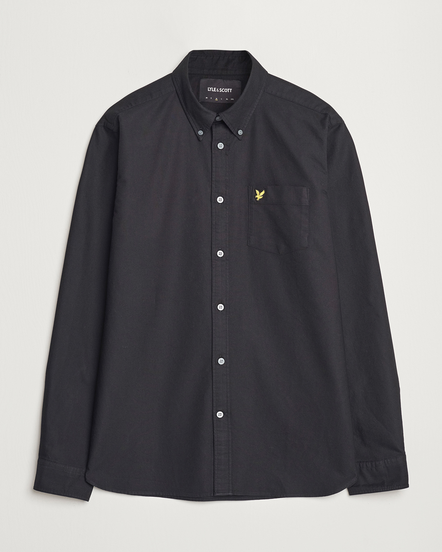 Herr | Skjortor | Lyle & Scott | Lightweight Oxford Shirt Jet Black