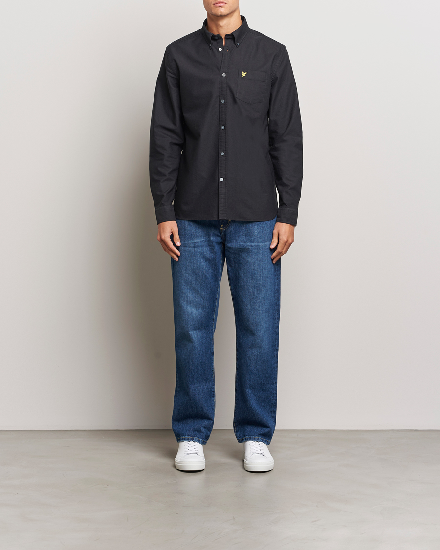 Herr | Skjortor | Lyle & Scott | Lightweight Oxford Shirt Jet Black