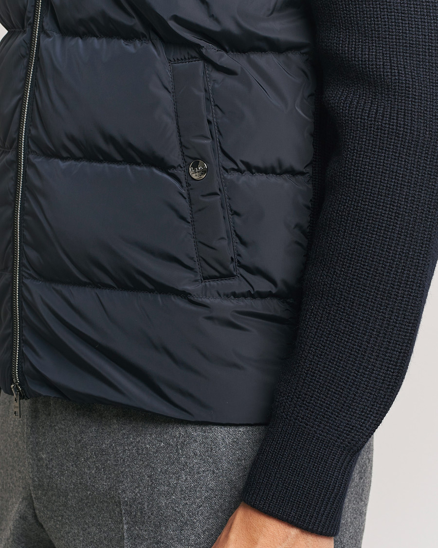 Herr | Jackor | Herno | Knitted Hybrid Jacket Navy