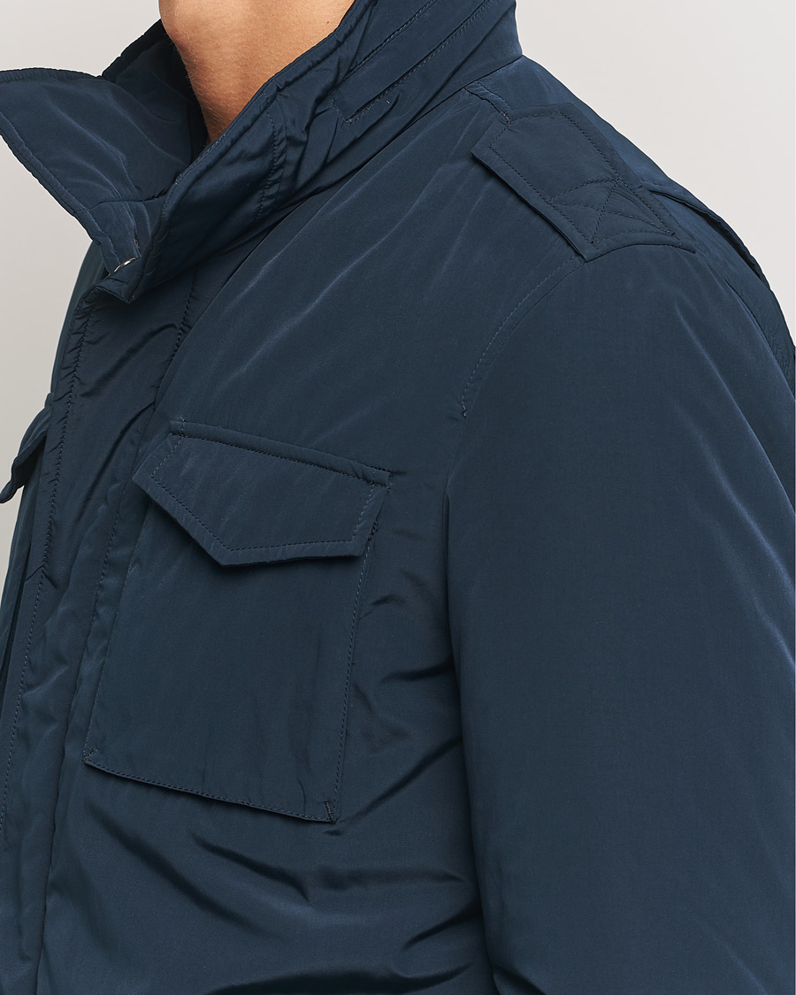 Herr | Jackor | Herno | Soft Nylon Field Jacket Navy