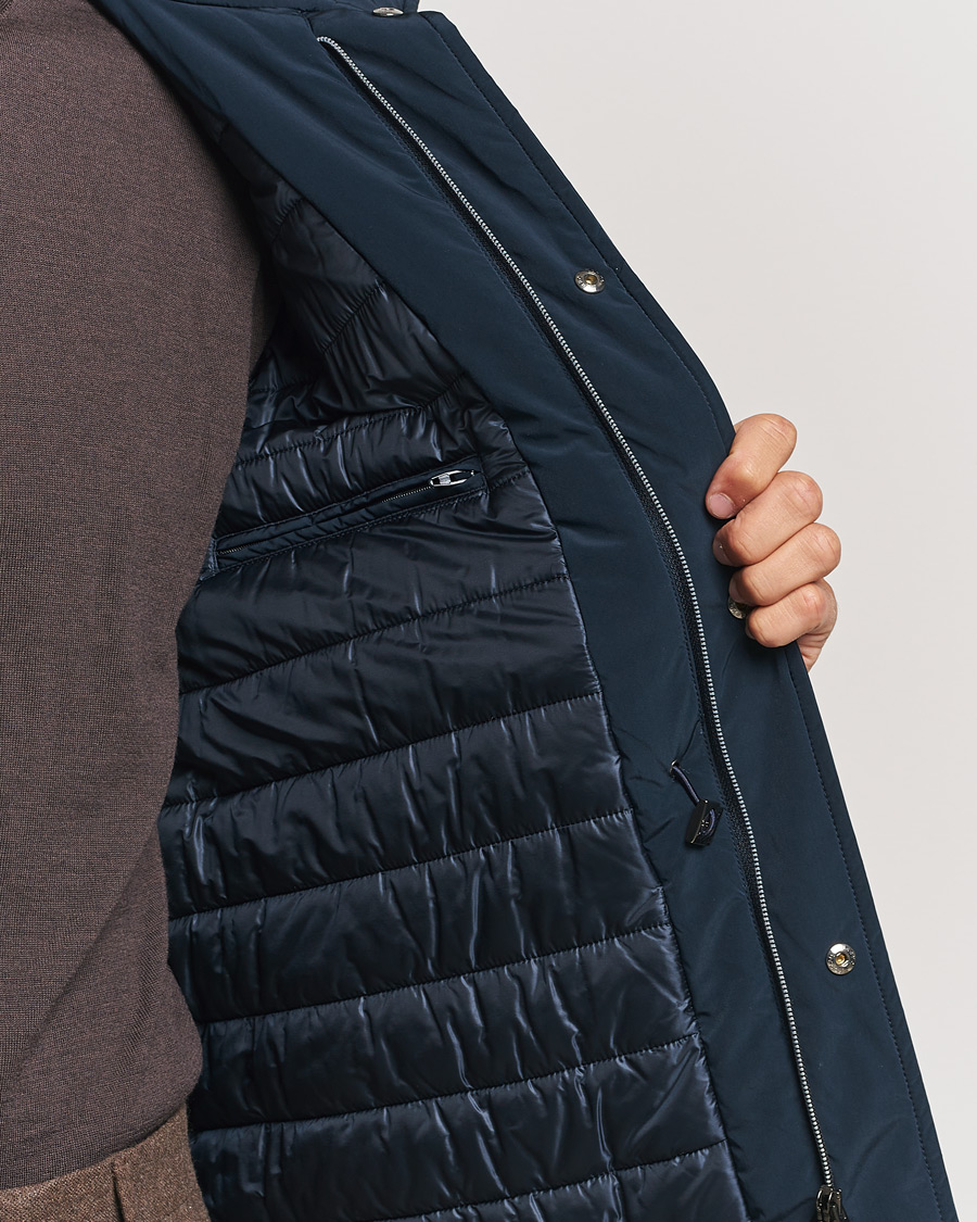 Herr | Jackor | Herno | Soft Nylon Field Jacket Navy