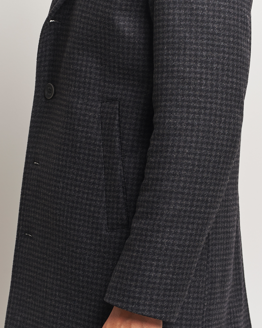 Herr | Jackor | Herno | Wool Zip Coat Charcoal