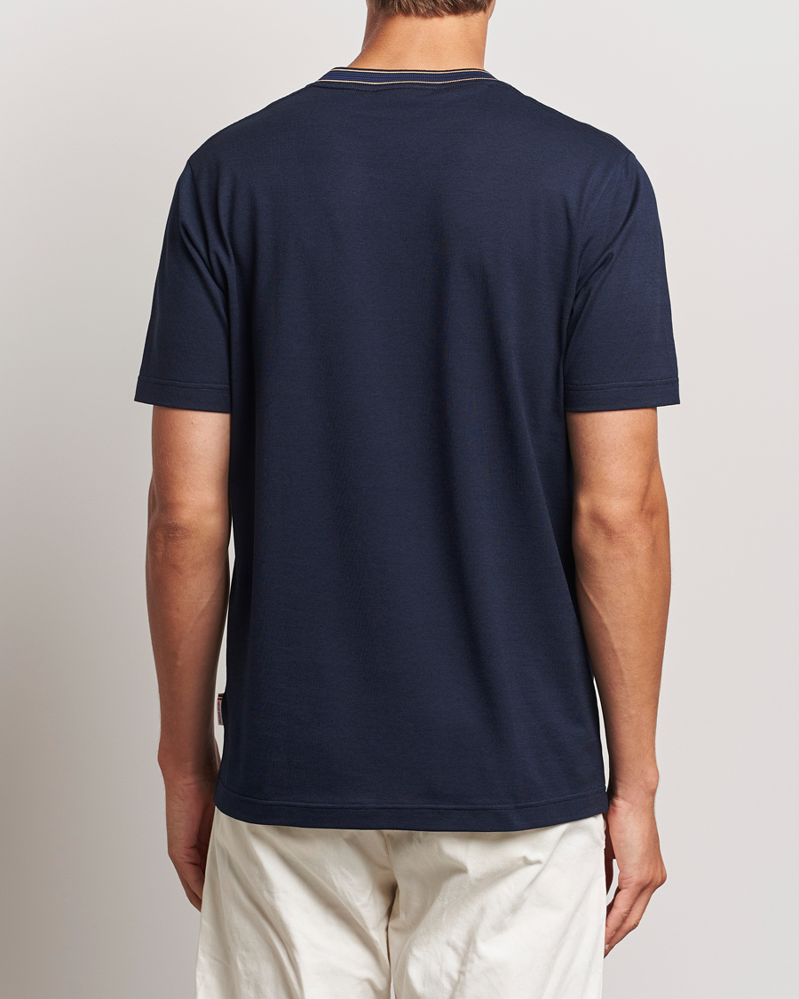 Herr | T-Shirts | Orlebar Brown | OB Standard Ribbon Tipping T-Shirt Night Iris