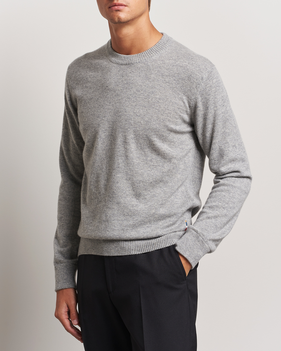 Herr | Tröjor | Orlebar Brown | Levar Cashmere Crewneck Oyster Grey