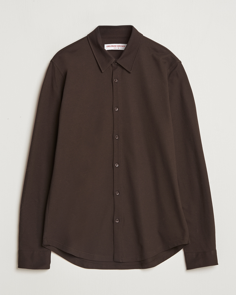 Herr | Skjortor | Orlebar Brown | Giles Pique Shirt Truffle