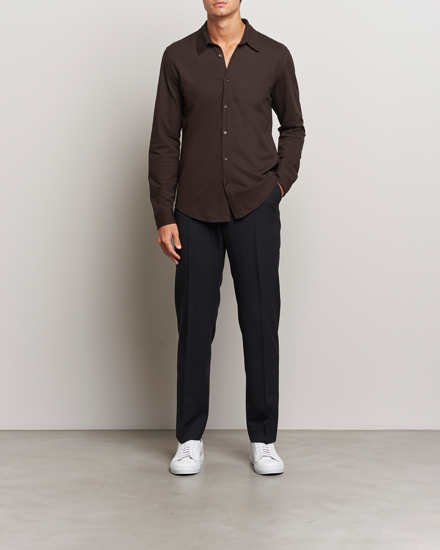 Herr | Skjortor | Orlebar Brown | Giles Pique Shirt Truffle