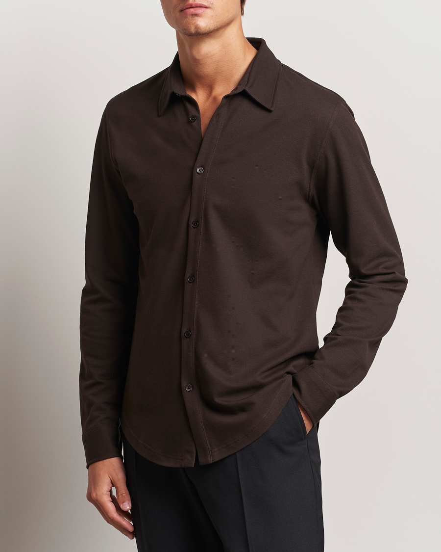 Herr | Skjortor | Orlebar Brown | Giles Pique Shirt Truffle