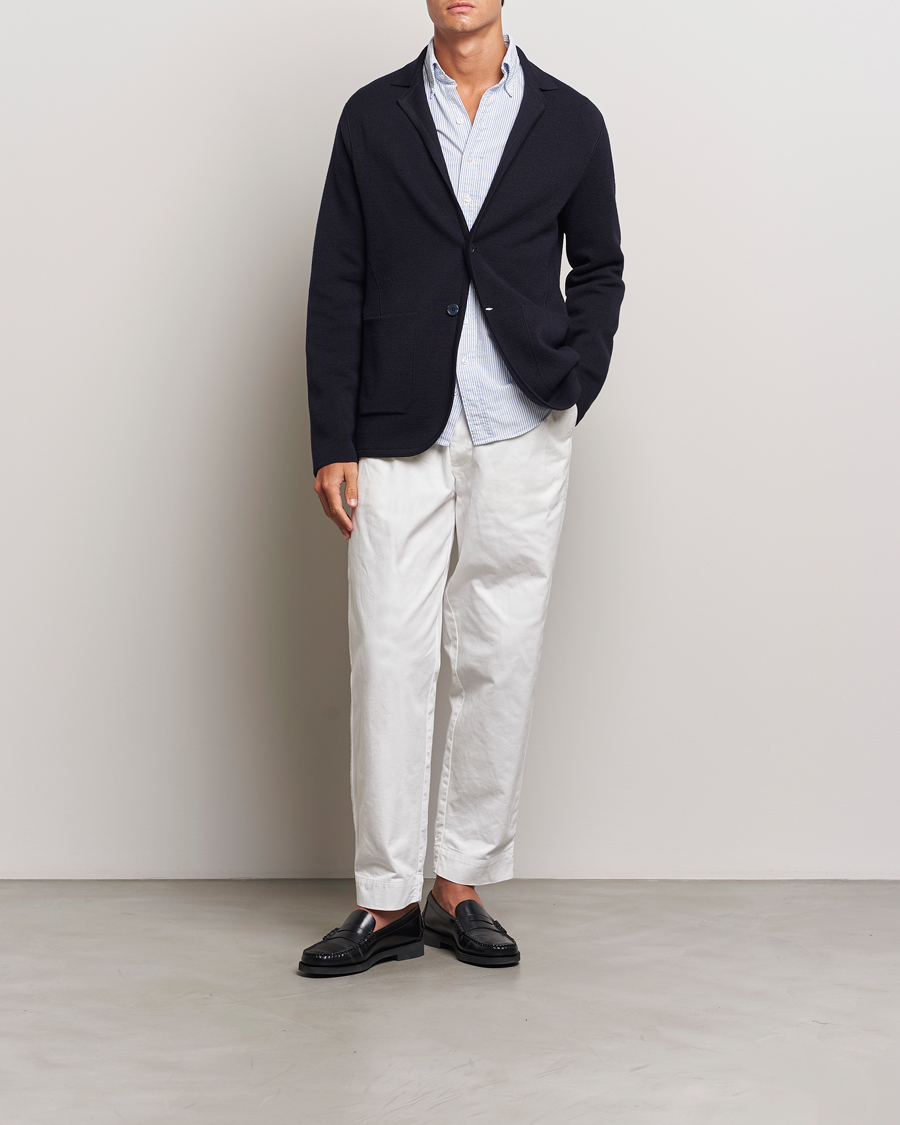 Herr | Kavajer | Orlebar Brown | Reiner Textured Lightweigt Blazer Night Iris