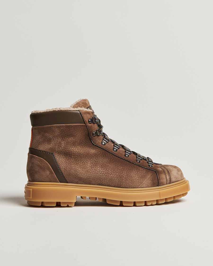 Herr | Santoni St Moritz Winter Boot Brown Nubuck | Santoni | St Moritz Winter Boot Brown Nubuck