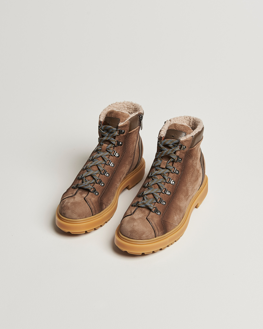 Herr | Santoni St Moritz Winter Boot Brown Nubuck | Santoni | St Moritz Winter Boot Brown Nubuck