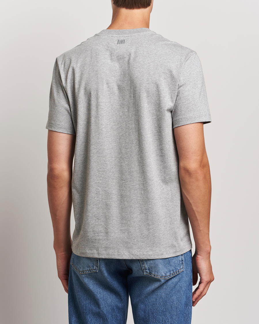 Herr | T-Shirts | AMI | Heart Logo T-Shirt Heather Grey