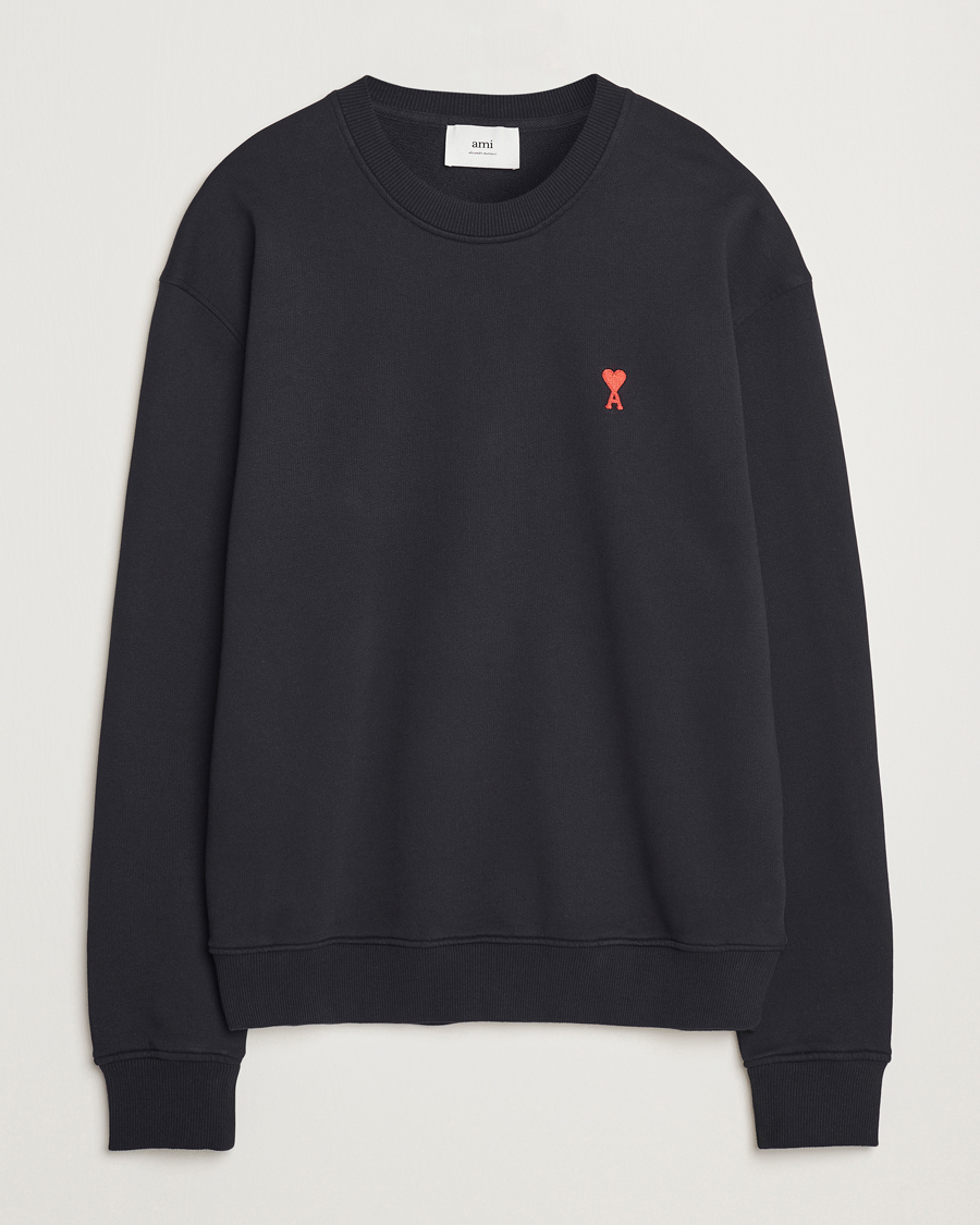 Herr | Tröjor | AMI | Heart Logo Sweatshirt Black