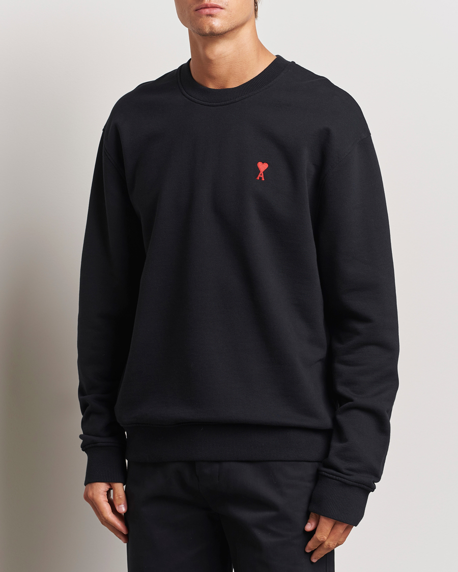 Herr | Tröjor | AMI | Heart Logo Sweatshirt Black