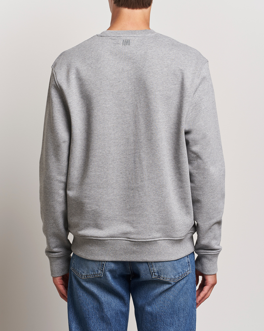 Herr | Tröjor | AMI | Heart Logo Sweatshirt Heather Grey
