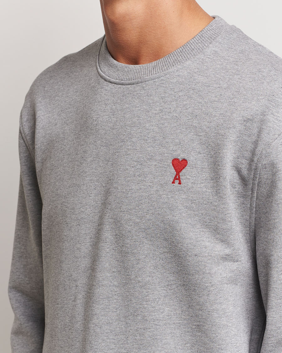 Herr | Tröjor | AMI | Heart Logo Sweatshirt Heather Grey