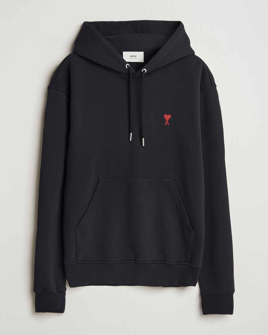 Herr | Tröjor | AMI | Heart Logo Hoodie Black