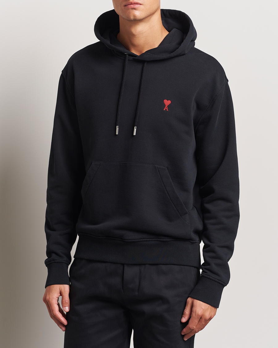 Herr | Tröjor | AMI | Heart Logo Hoodie Black