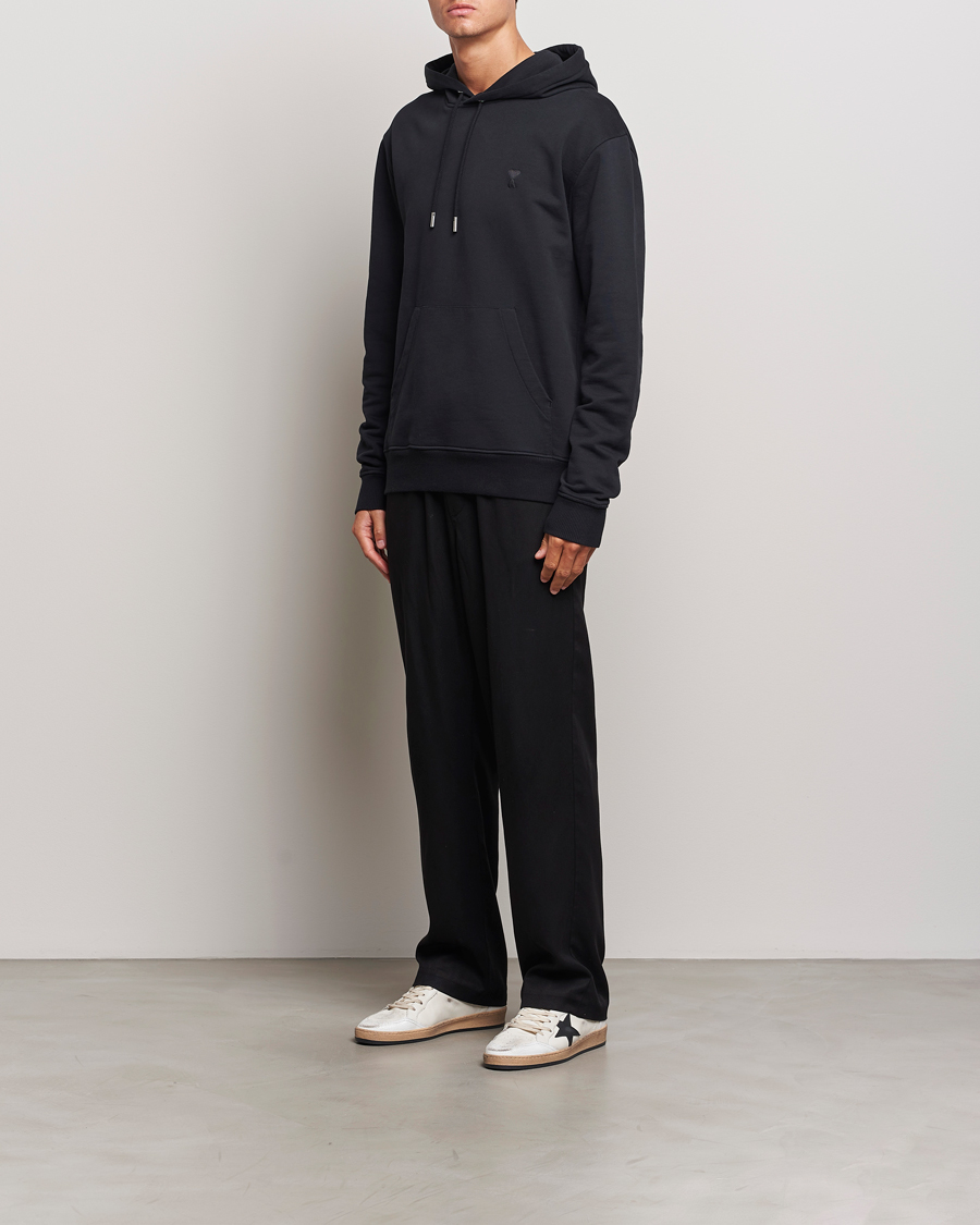 Herr | Tröjor | AMI | Tonal Heart Logo Hoodie Black