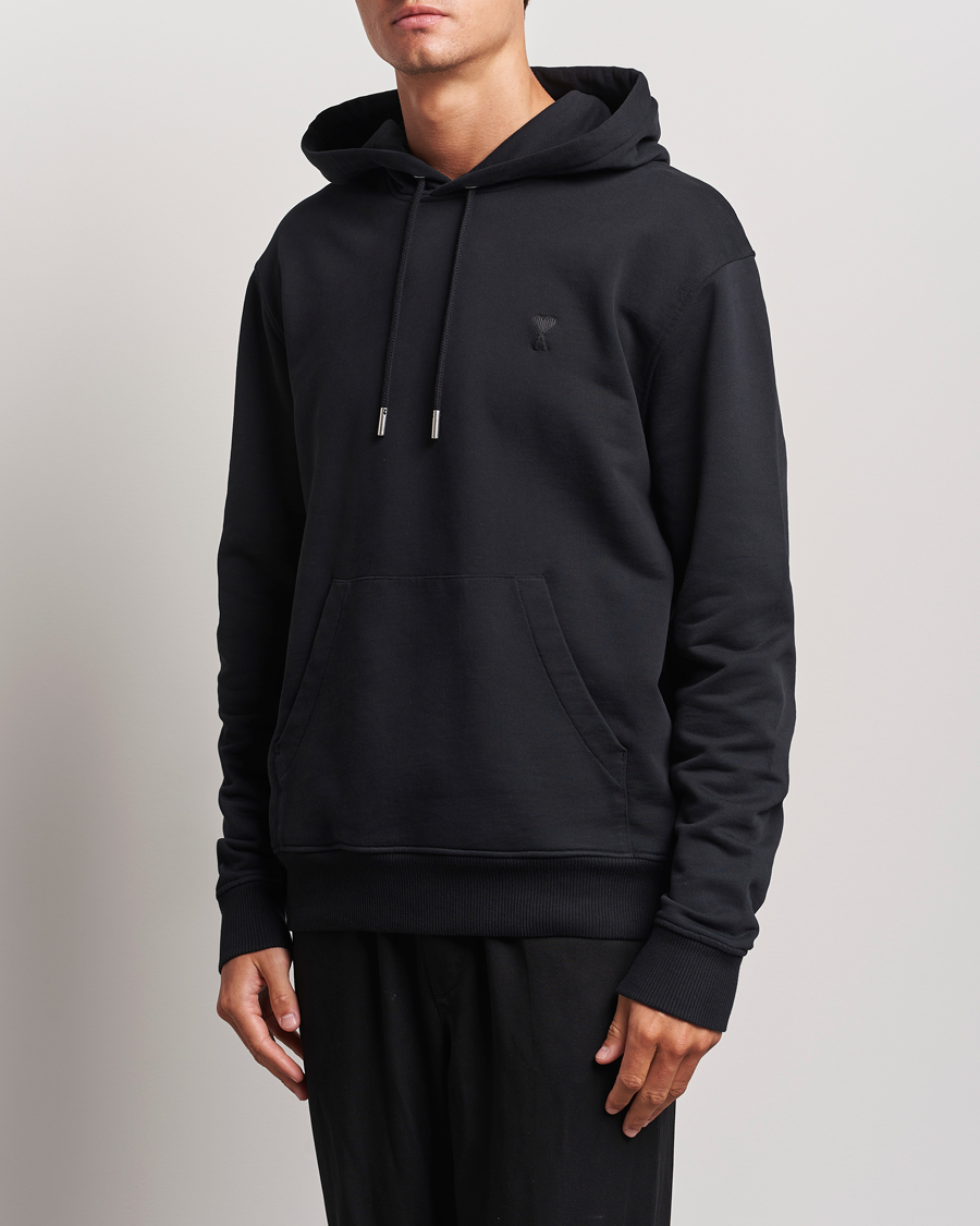 Herr | Tröjor | AMI | Tonal Heart Logo Hoodie Black
