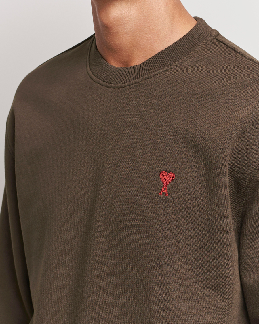 Herr | Tröjor | AMI | Heart Logo Sweatshirt Dark Coffee