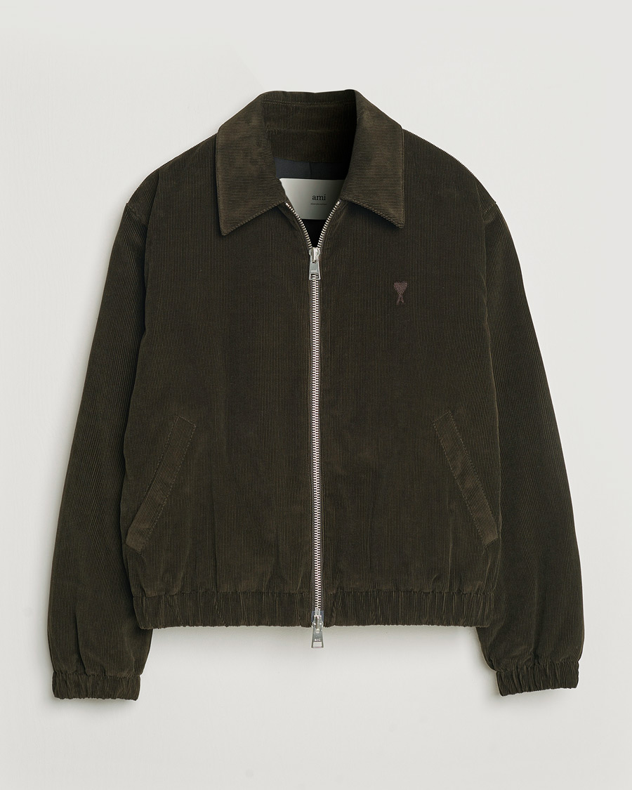 Herr | Jackor | AMI | Light Padded Corduroy Jacket Dark Coffee