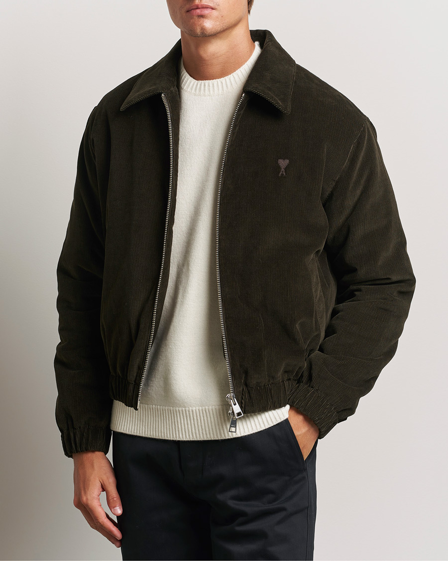 Herr | Jackor | AMI | Light Padded Corduroy Jacket Dark Coffee